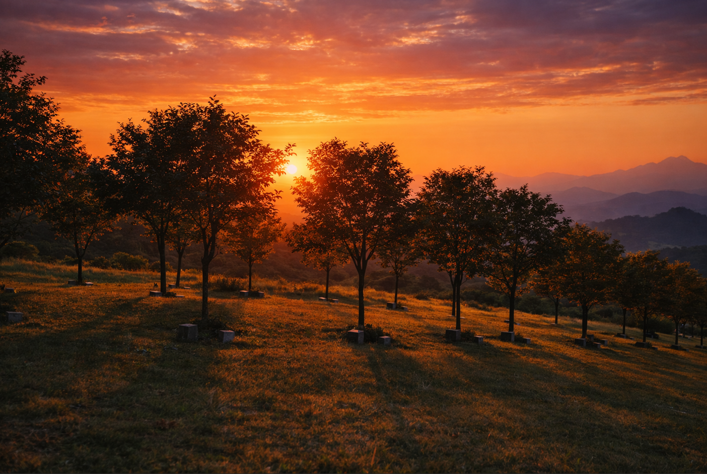 수목장 마무리 점검
